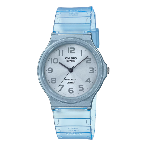 Reloj Casio Vintage MQ-24S-2BEF Azul Transparente