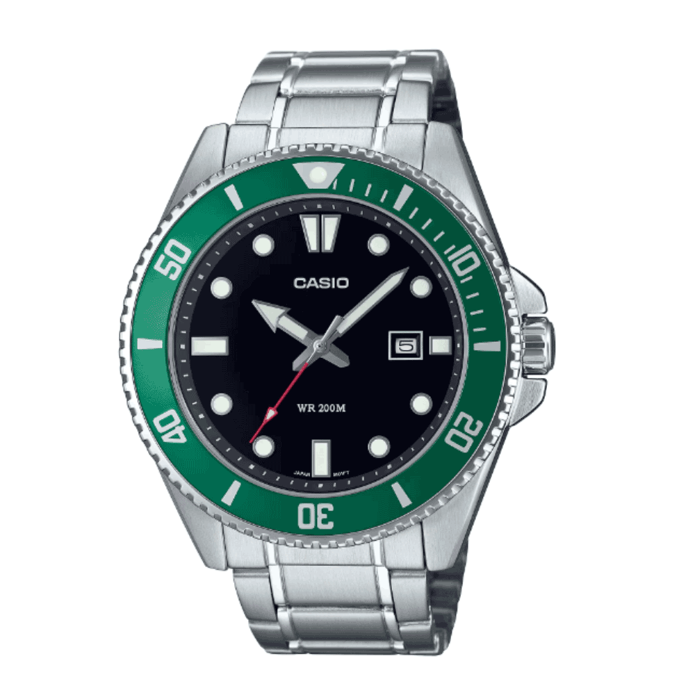 Reloj Casio Submariner Marlin Duro MDV-107D-3AVDF Kermit Buceo