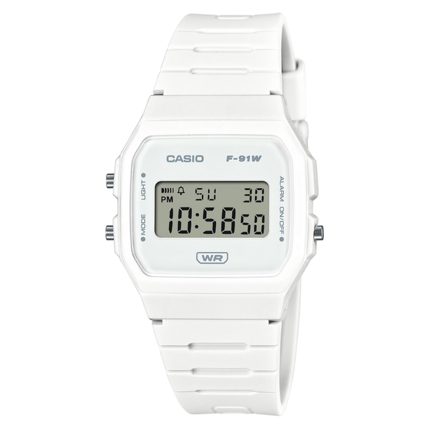 Reloj Casio Vintage F-91WB-7A Bio Resina Blanco