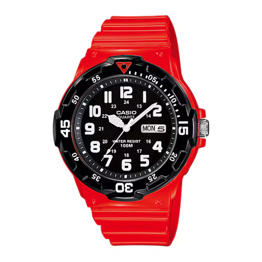 Reloj Casio Análogo MRW-200HC-4BV Rojo Buceo