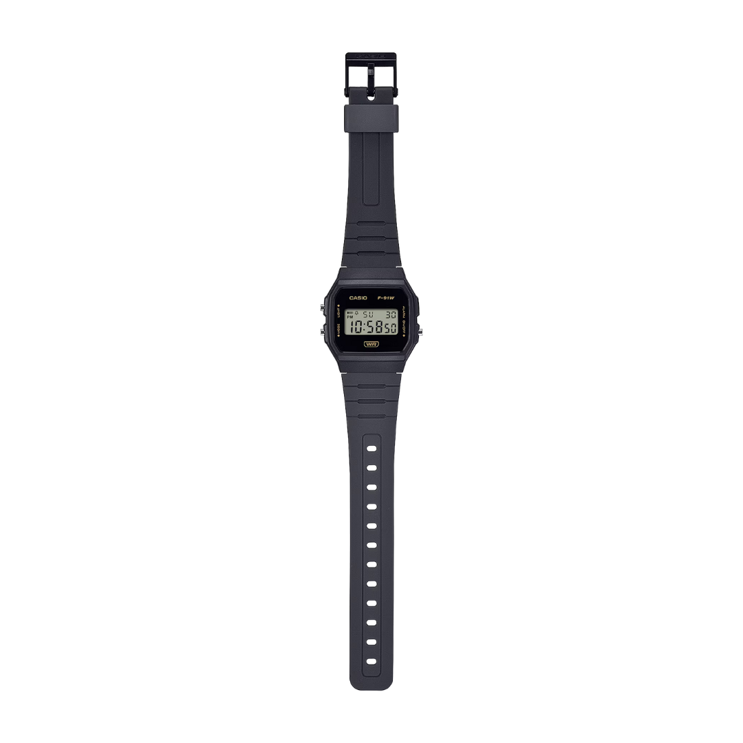 Reloj Casio Vintage F-91WB-8A Bio Resina Negro