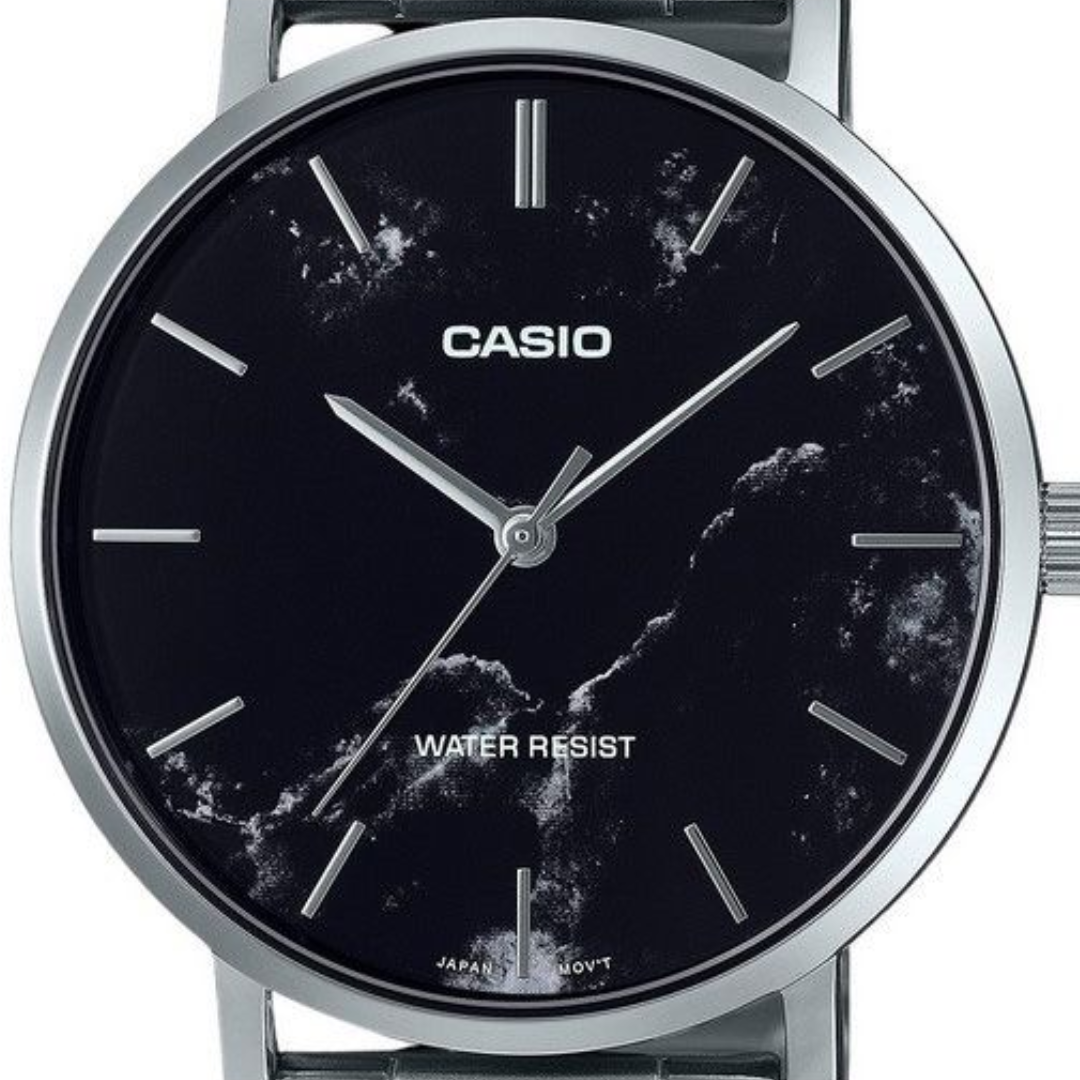 Reloj Casio Análogo MTP-VT01DM-1A Patrón de Marmol 40mm