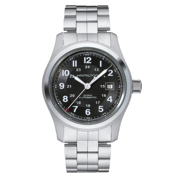 Reloj Hamilton H70515137 Khaki Field Automático 42mm Negro