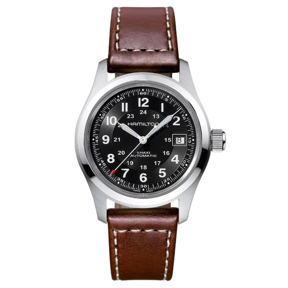 Reloj Hamilton H70455533 Khaki Field Automático 38mm Negro