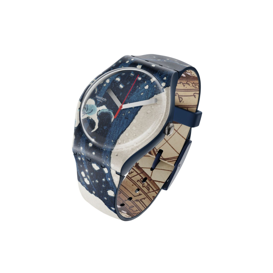 Reloj Swatch SUOZ351 The Great Wave by Hokusai 41mm Swiss Made