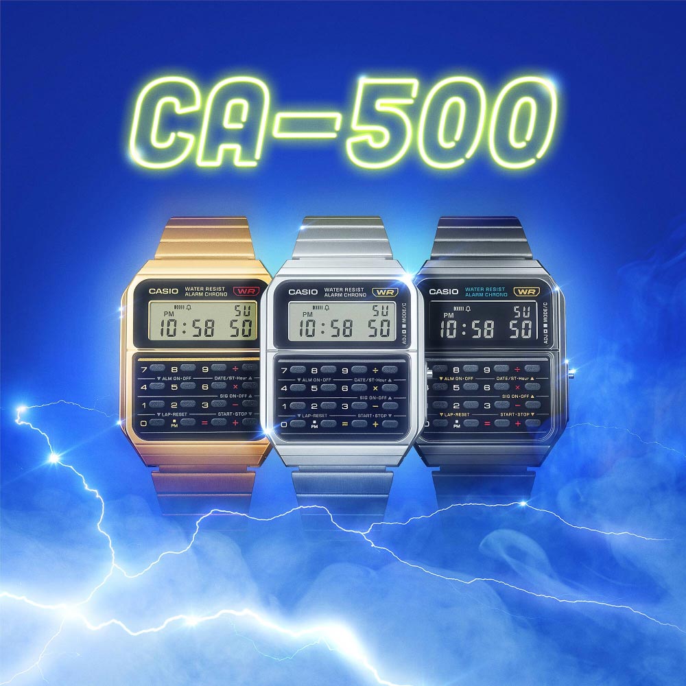 Reloj Calculadora Casio Vintage CA-500WEG-1A Dorado - Dando la Hora - Dando  La Hora