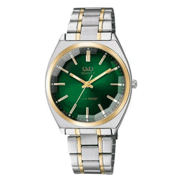 Reloj Q&Q JDM QB78-422 Cristal Mineral Biselado 36mm