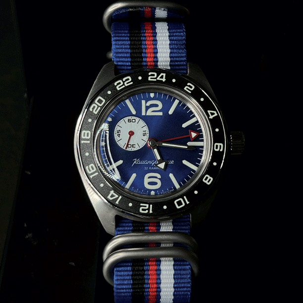 Vostok Komandirskie 03096A GMT  Made in Russia 41mm [EXCLUSIVO]