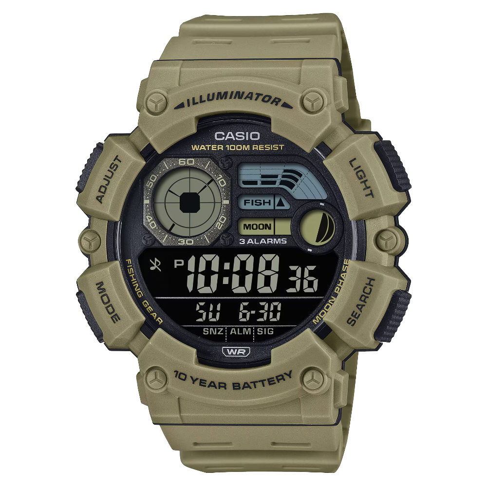 Reloj Casio Vintage Fishing Gear WS-1500H-5BV Beige