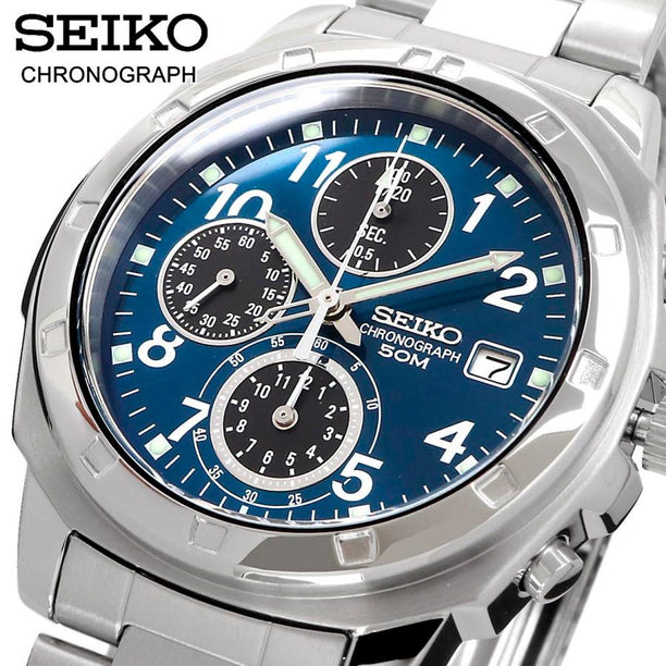 Reloj Seiko Chronograph SND193P1  Quartz Acero JDM 39mm - Dando la Hora