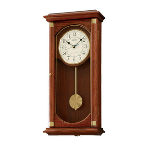 Reloj de Pared Seiko Clocks QXH039BLH de Roble con Péndulo