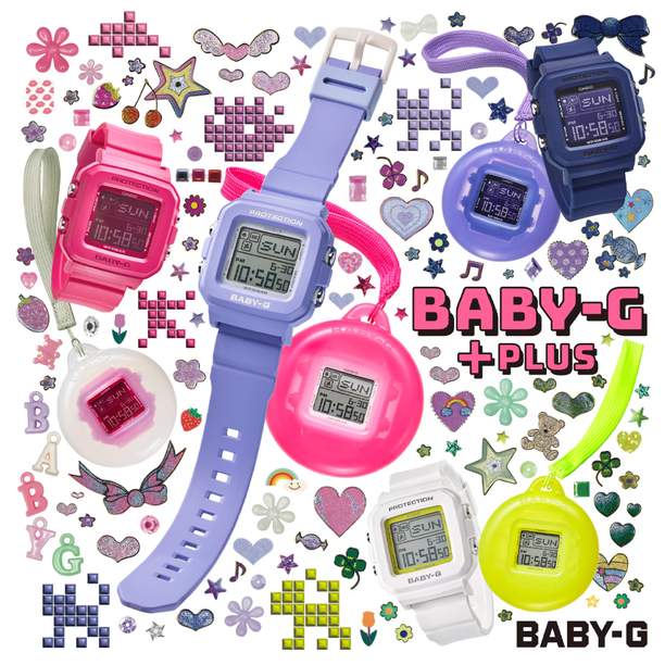 Reloj Casio Baby-G + Plus BGD-10K-2 10BAR con Llavero