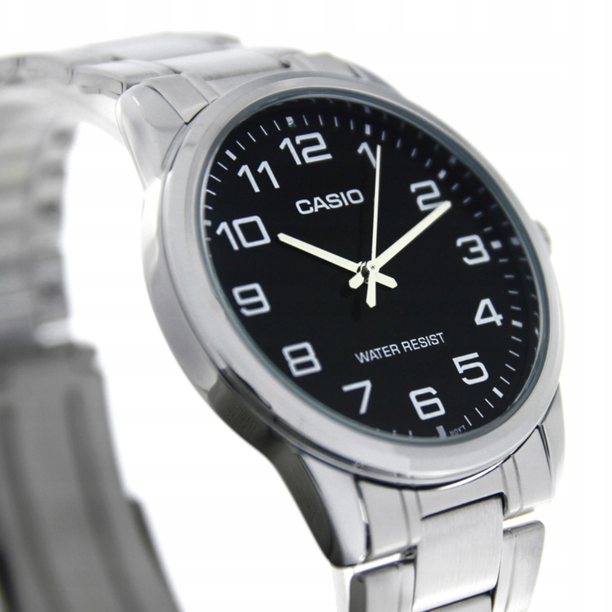 Reloj Casio Análogo MTP-V001D-1B Negro Correa de Acero