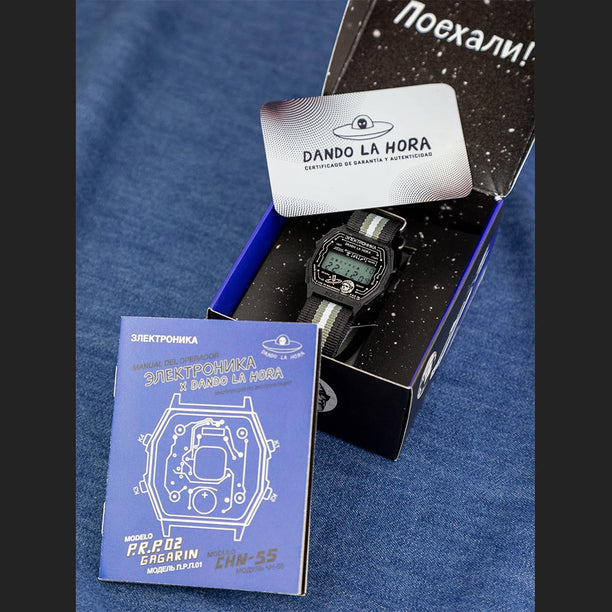 Reloj Elektronika x Dando la Hora P.R.P. 02 Gagarin Módulo 