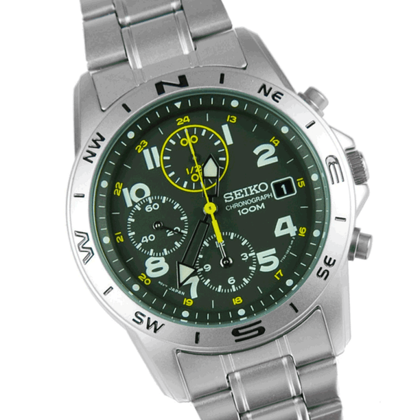 Reloj Seiko Chronograph SND377P1 Quartz Acero JDM 40mm