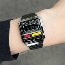 Reloj Casio Vintage A120WEGG-1BDF Retro 80's Negativo