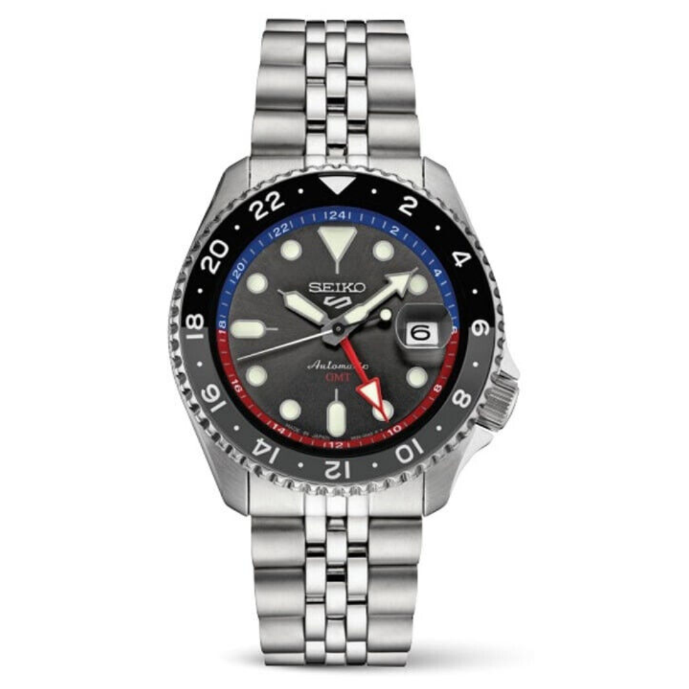 Reloj Seiko 5 GMT Automático SSK019 Metálico Made in Japan 42,5mm