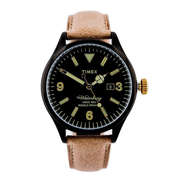 Reloj Análogo Timex TW2P74900 The Waterbury Indiglo Cuero  - Dando la Hora