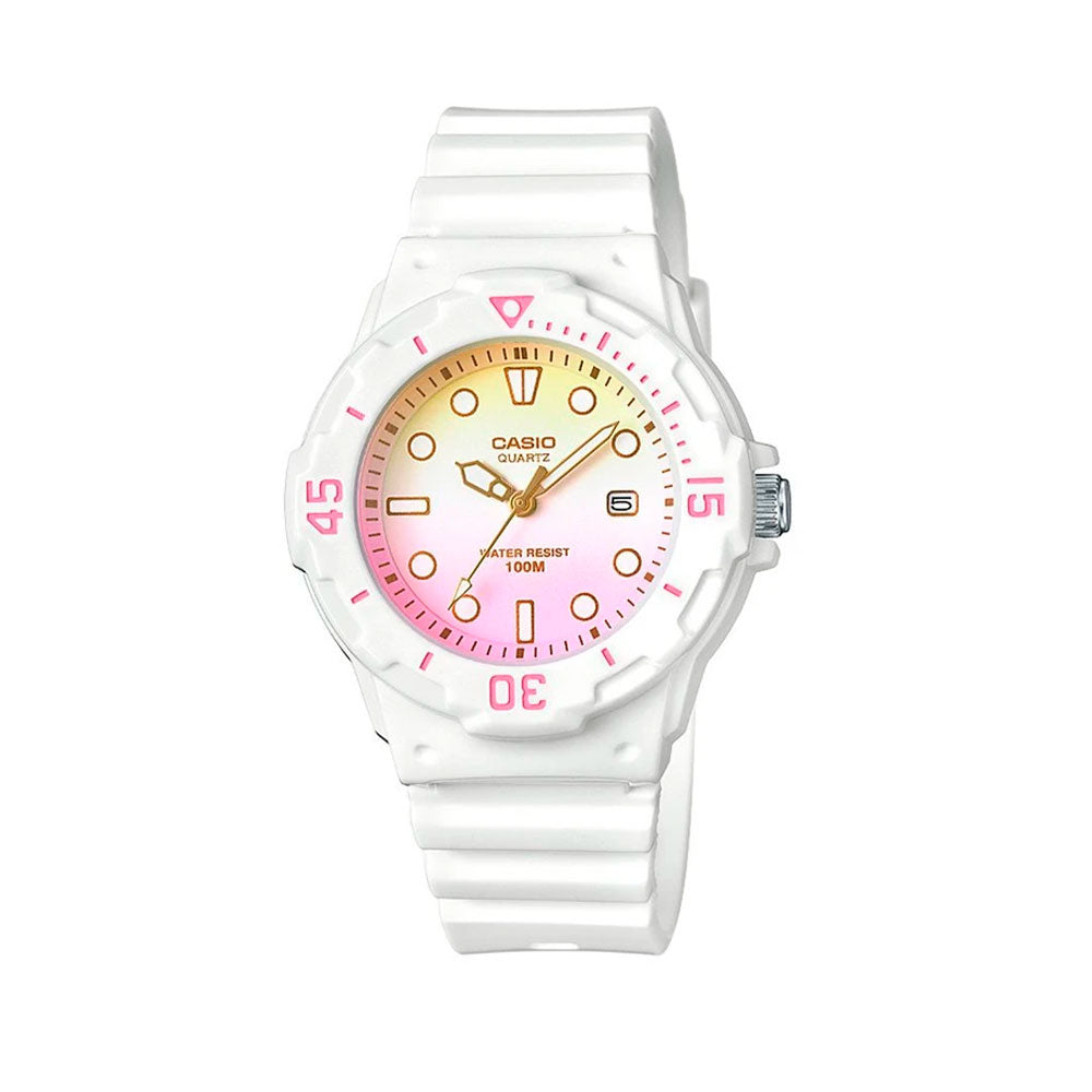 Reloj Casio Análogo LRW-200H-4E2VDR Blanco Mini Buceo - Dando la Hora