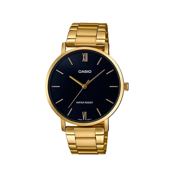 Reloj Mujer Casio Ltp-vt01g-9b Dorado Análogo