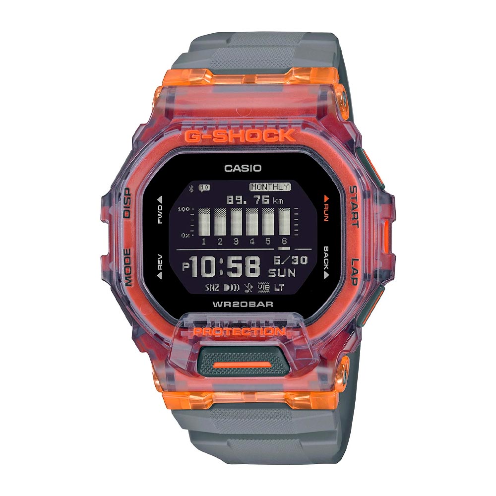 Reloj Casio G-Shock G-SQUAD GBD-200SM-1A5DR Bluetooth - Dando la Hora