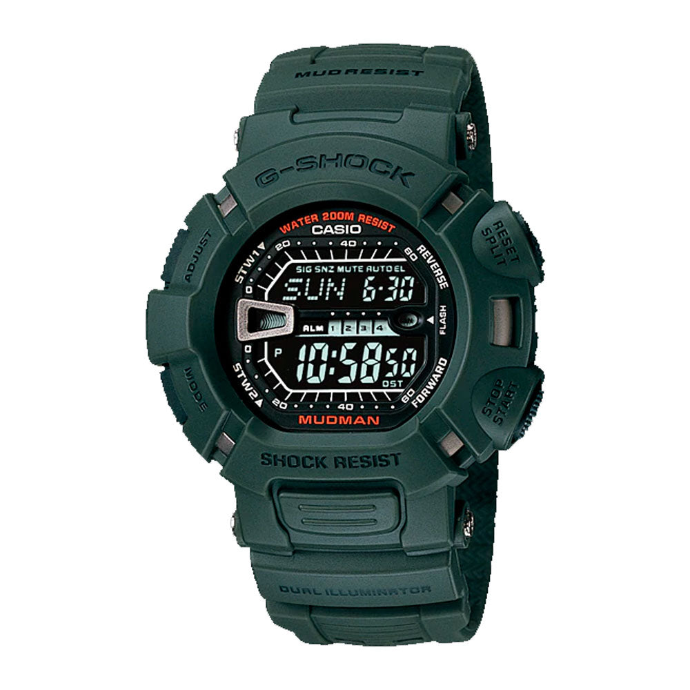 Reloj Casio G-Shock Mudman G-9000-3VDR Pantalla Negativa - Dando la Hora