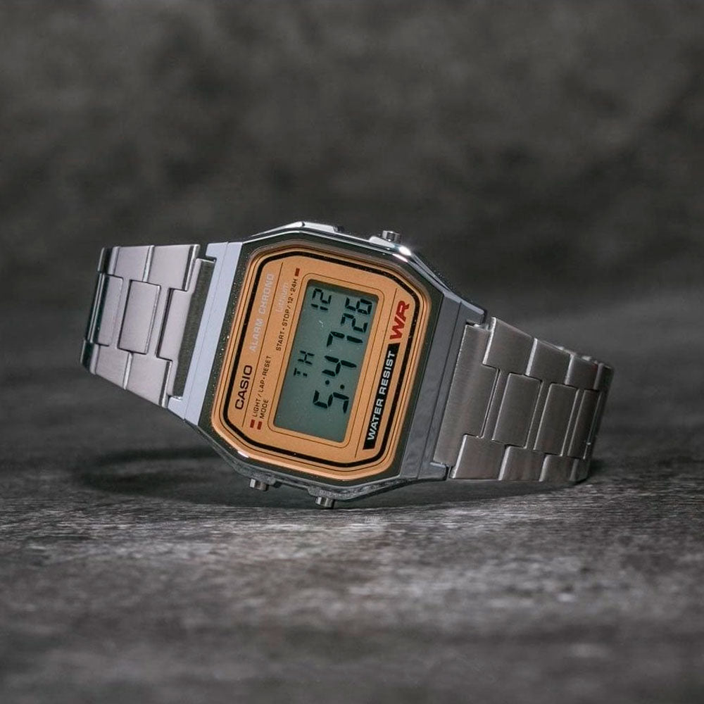 La Reloj Vintage - Plateado Dando [EXCLUSIVO] Hora la Hora - Dando A158WEA-9EF Casio