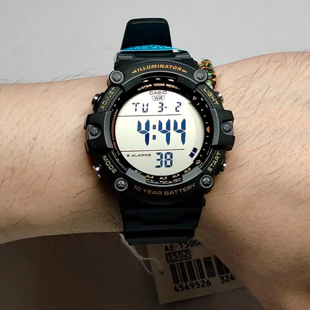 Reloj Casio Deportivo Modelo AE-1500WHX-1A Color Negro Original