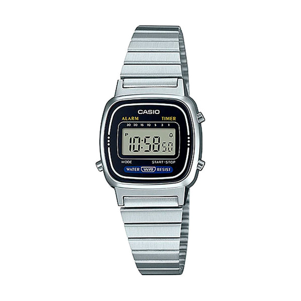 Reloj Casio Vintage LA670WA-1DF Plateado - Dando la Hora - Dando La Hora