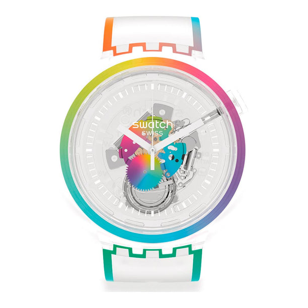 Reloj Swatch SO27E107 Big Bold LET'S PARADE 46mm Swiss - Dando la Hora