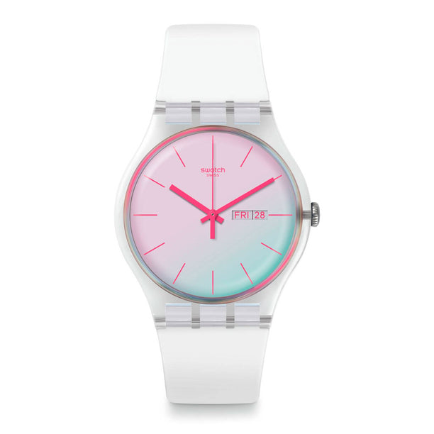 Reloj Swatch SUOK713 Polawhite 41mm Swiss Made -  Dando la Hora