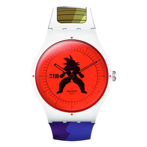Reloj Swatch x Dragon Ball Z SUOZ348 Vegeta 41mm - Dando la Hora